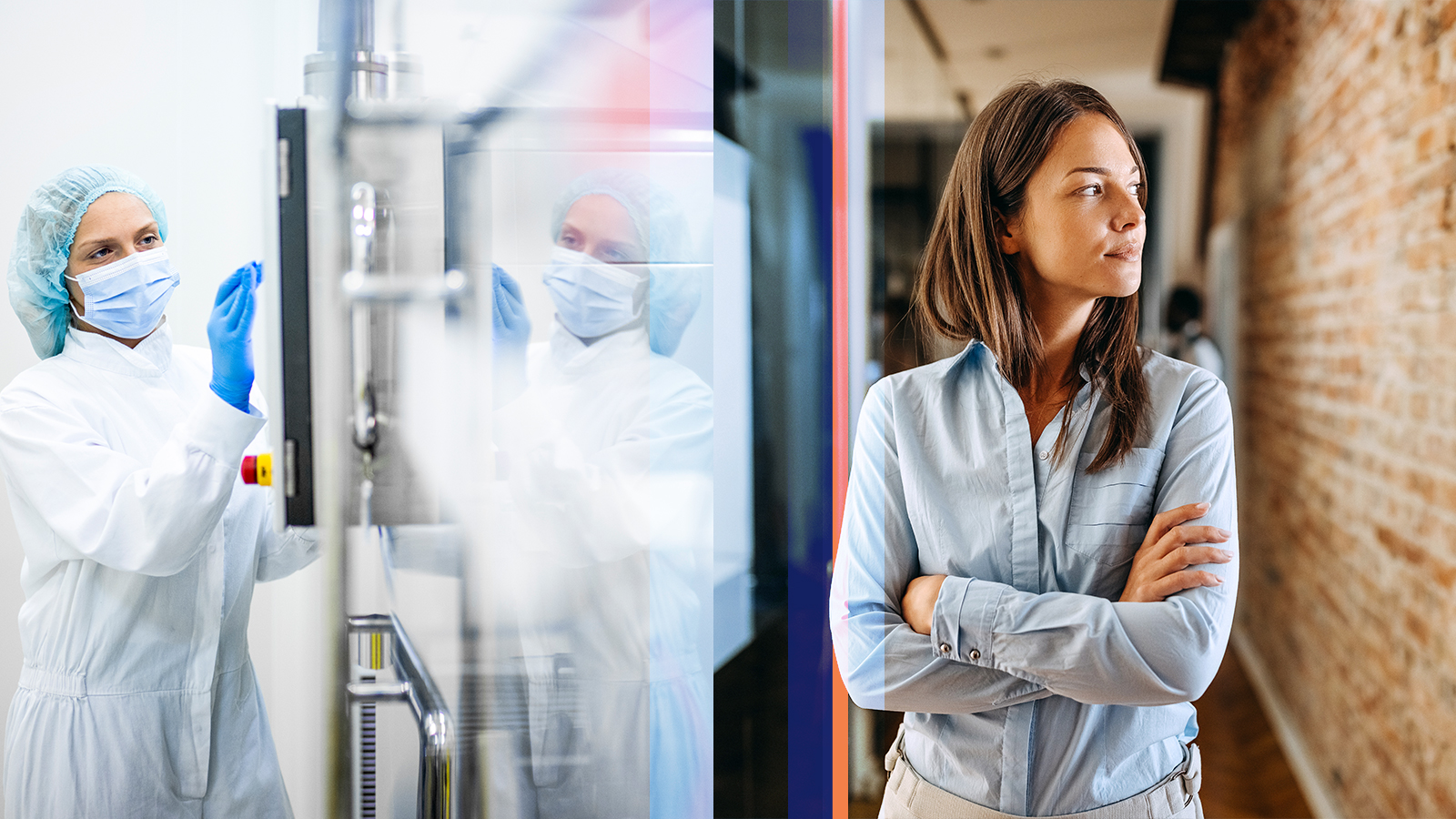 Scientist working in a lab with advanced research equipment